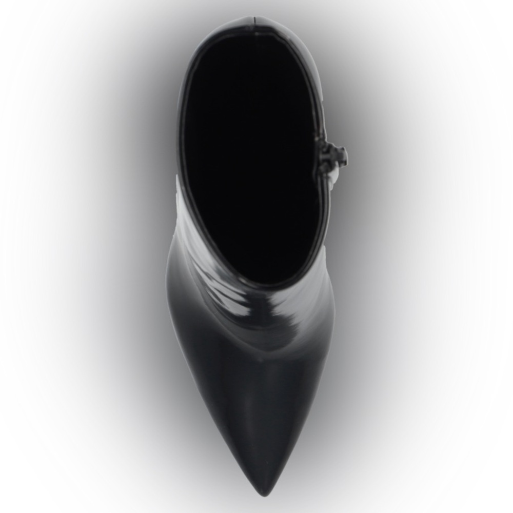 Black YSL Opyum heeled Ankle Boots in patent leather brand new - Picture 4 of 16